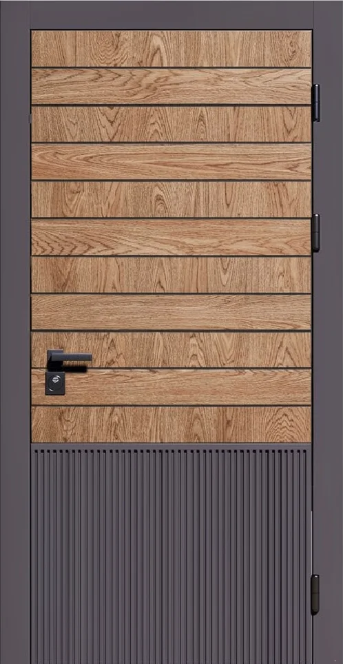 Входная дверь Zitadelle-3 (Порошковое напыление / Ламинат) - внешняя сторона